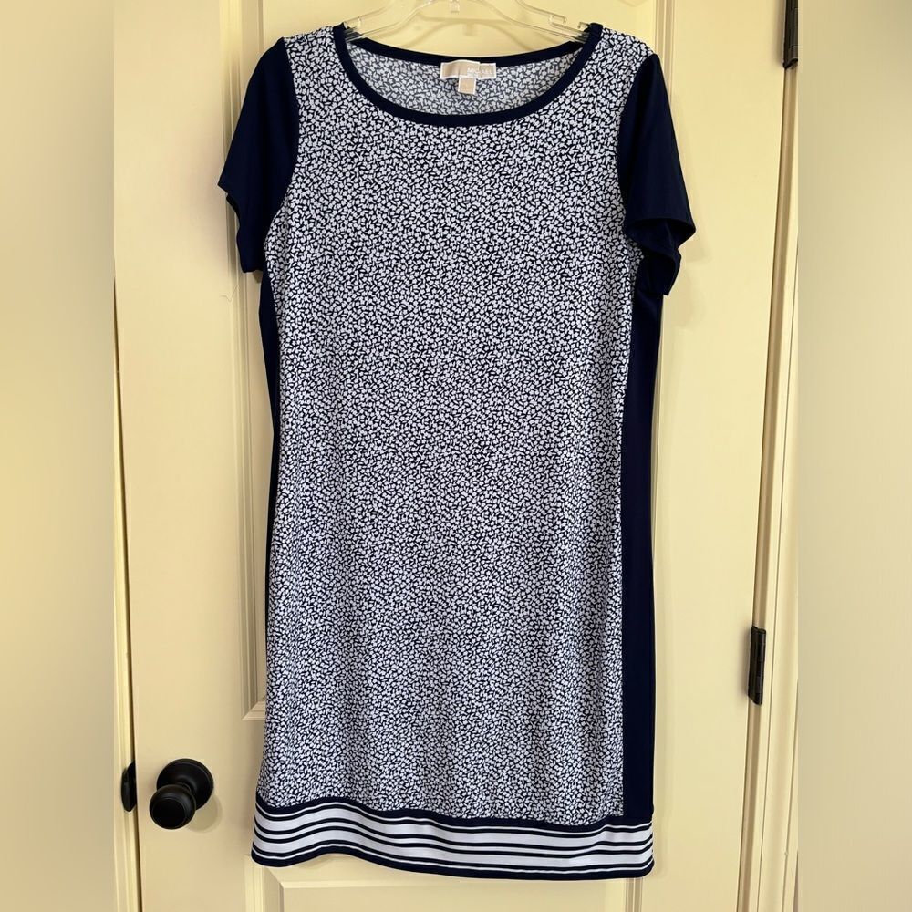Michael Kors Flounce Print Dress‎ - Knee Length - Size Large - EUC